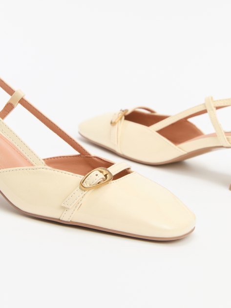 Женские туфли с открытой пяткой (слингбэк) BIBI LOU PATTY, Артикул 676Z21VK, молочно-бежевый | 4044006. Ракурс 6