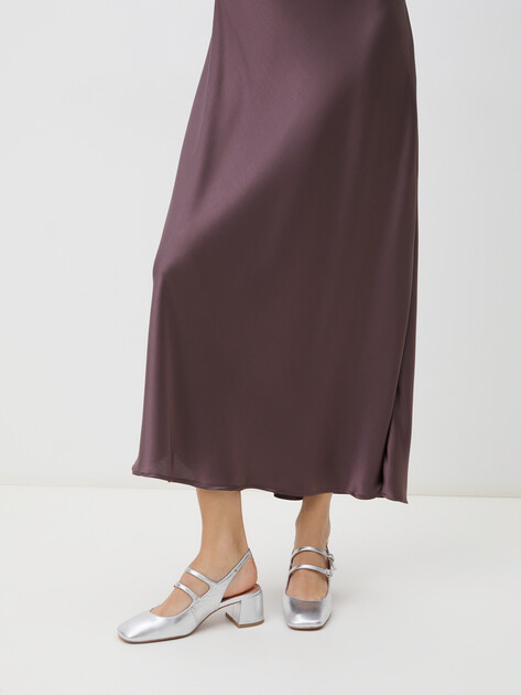 Женские туфли с открытой пяткой (слингбэк) BIBI LOU NINETTA, Артикул 681Z19VK, серебряный | 4044007. Ракурс 2