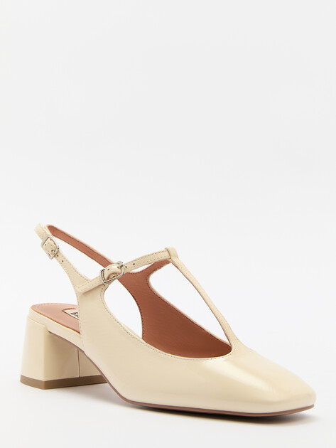 Женские туфли с открытой пяткой (слингбэк) BIBI LOU MIGNON 55, Артикул 683Z21VK, молочно-бежевый | 4044016. Ракурс 3