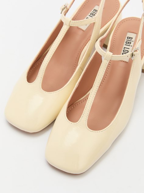 Женские туфли с открытой пяткой (слингбэк) BIBI LOU MIGNON 55, Артикул 683Z21VK, молочно-бежевый | 4044016. Ракурс 6