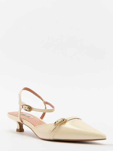 Женские туфли с открытой пяткой (слинг-бэк) BIBI LOU LINDA 40, Артикул 675Z21VK, молочно-бежевый | 4044044. Ракурс 3