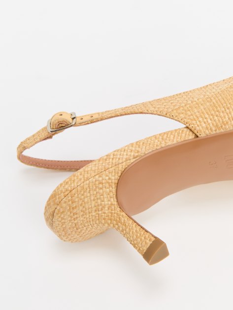 Женские туфли с открытой пяткой (слингбэк) BIBI LOU ELISABETTA 55, Артикул 509Z69VK, бежевый | 4044048. Ракурс 6