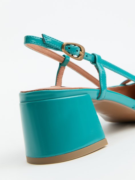 Женские туфли с открытой пяткой (слингбэк) BIBI LOU PATTY, Артикул 676Z21VK, бирюзовый | 4044061. Ракурс 6