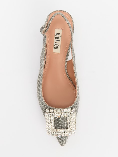 Женские туфли с открытой пяткой (слингбэк) BIBI LOU ELISABETTA 55, Артикул 509Z69VK, серый | 4044077. Ракурс 5