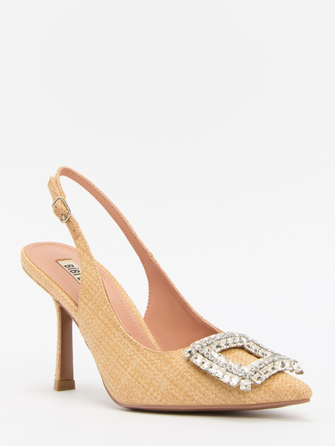 Женские туфли с открытой пяткой (слингбэк) BIBI LOU ELISABETTA 90, Артикул 511Z69VK, бежевый | 4044084. Ракурс 3