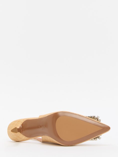Женские туфли с открытой пяткой (слингбэк) BIBI LOU ELISABETTA 90, Артикул 511Z69VK, бежевый | 4044084. Ракурс 4