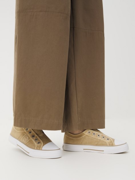 Женские кеды из денима S.OLIVER MOTANA, Артикул 5-5-24635-42, серо-бежевый | 4045393. Ракурс 2