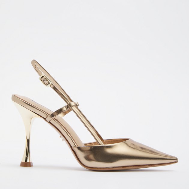 Женские туфли с открытой пяткой (слингбэк) LOLA CRUZ CARMEN 95, Артикул 106Z17BK, бронзовый | 4049511. Ракурс 3