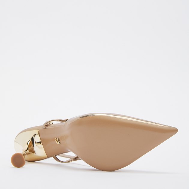 Женские туфли с открытой пяткой (слингбэк) LOLA CRUZ CARMEN 95, Артикул 106Z17BK, бронзовый | 4049511. Ракурс 4