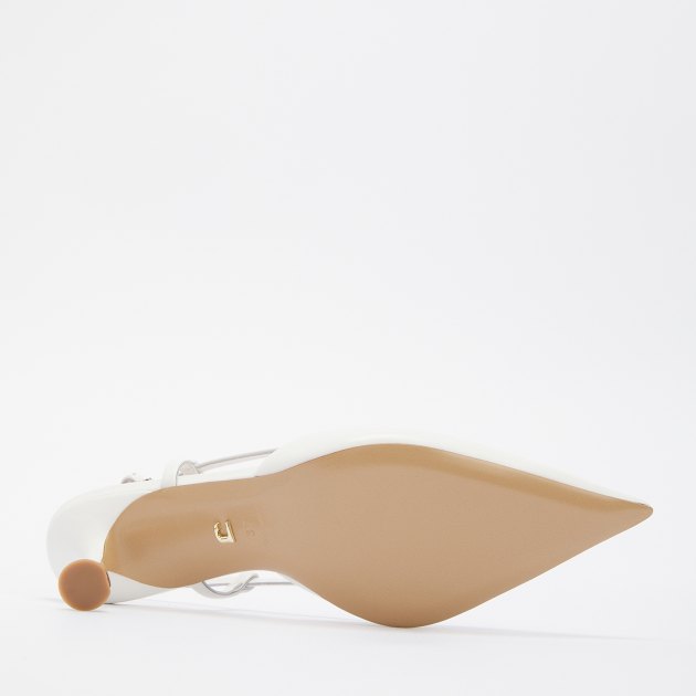 Женские туфли с открытой пяткой (слингбэк) LOLA CRUZ CARMEN 55, Артикул 108Z13BK, белый | 4049626. Ракурс 4 Женские туфли с открытой пяткой (слингбэк) LOLA CRUZ CARMEN 55, Артикул 108Z13BK, белый | 4049626. Ракурс 4