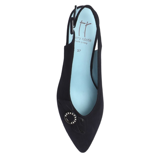 Женские туфли с открытой пяткой (слингбэк) THIERRY RABOTIN Impy, Артикул 6404MHR, сине-черный | 4050435. Ракурс 2