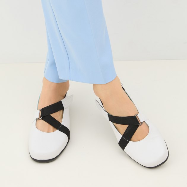 Балетки мэри-джейн THIERRY RABOTIN Koichi, Артикул 4904A, белый | 4050485. Ракурс 6