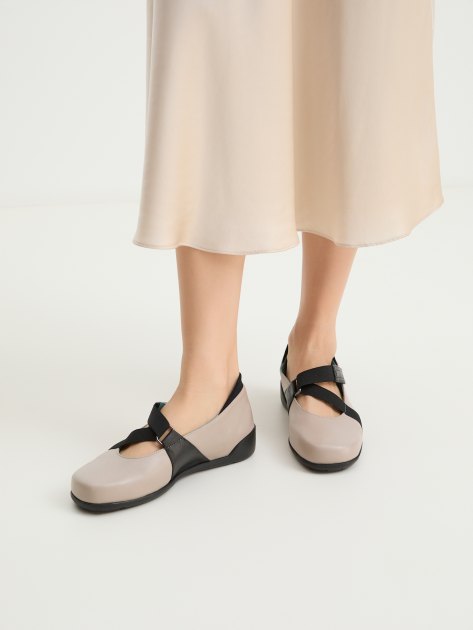 Балетки мэри-джейн THIERRY RABOTIN Koichi, Артикул 4904A, светло-бежевый | 4050486. Ракурс 2