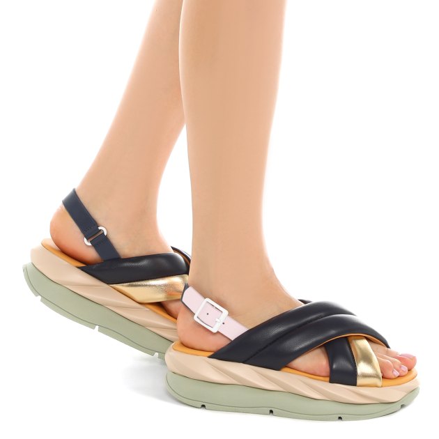 Женские сандалии 4CCCCEES Mellow Mela, Артикул Mellow Mela, темно-синий | 4052394. Ракурс 4