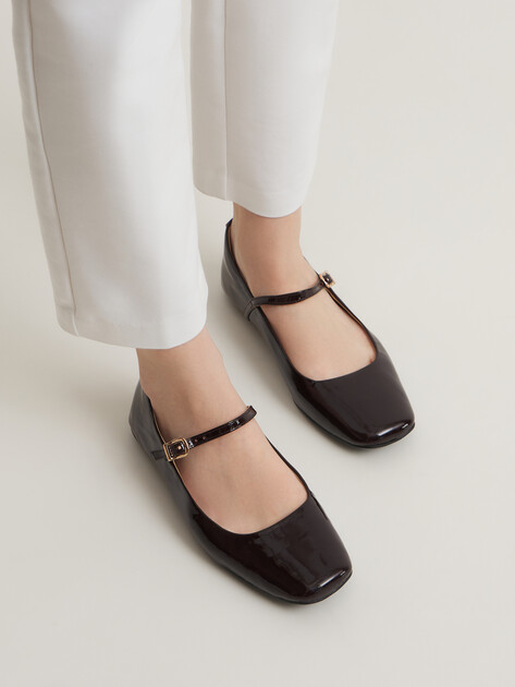 Балетки мэри-джейн TENDANCE, Артикул GLC4796-03, бордовый | 4053558. Ракурс 2