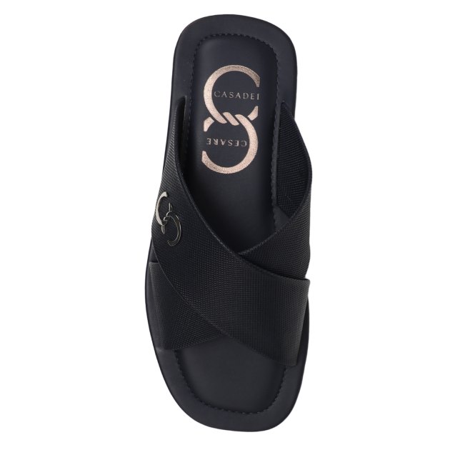 Мужские шлепанцы CESARE CASADEI, Артикул 42455, темно-синий | 4053965. Ракурс 2