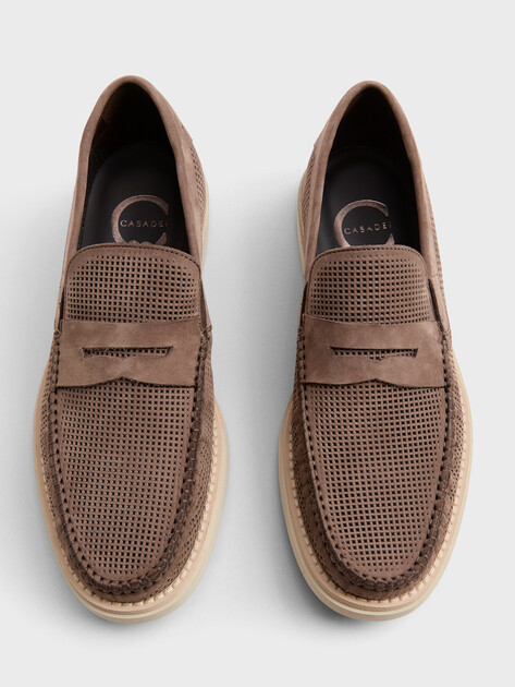 Мужские мокасины CESARE CASADEI, Артикул 42014, коричневый | 4053983. Ракурс 5