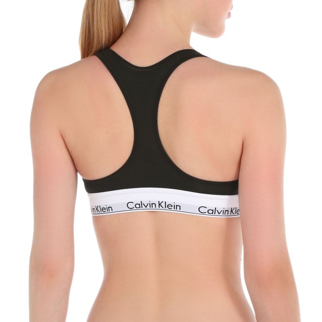 Женский топ CALVIN KLEIN BRALETTE, Артикул 0000F3785E, темно-зеленый | 4054887. Ракурс 2