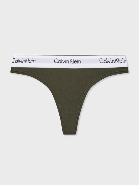 Женские трусы CALVIN KLEIN THONG, Артикул 0000F3786E, темно-зеленый | 4054907. Ракурс 3 Женские трусы CALVIN KLEIN THONG, Артикул 0000F3786E, темно-зеленый | 4054907. Ракурс 3