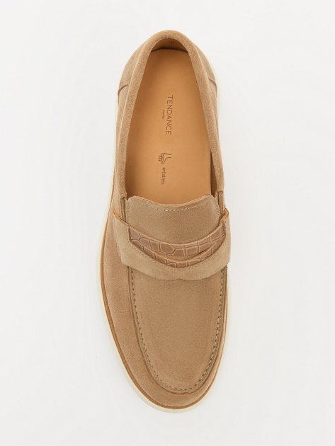 Мужские лоферы TENDANCE, Артикул TT2565A-03, темно-бежевый | 4056604. Ракурс 4