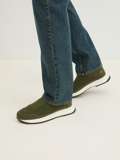 Мужские кроссовки-носки TENDANCE, Артикул TTK388-6, зеленый | 4056624. Ракурс 2