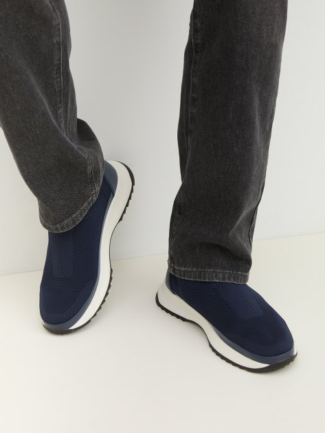 Мужские кроссовки-носки TENDANCE, Артикул TTK388-6, темно-синий | 4056625. Ракурс 2