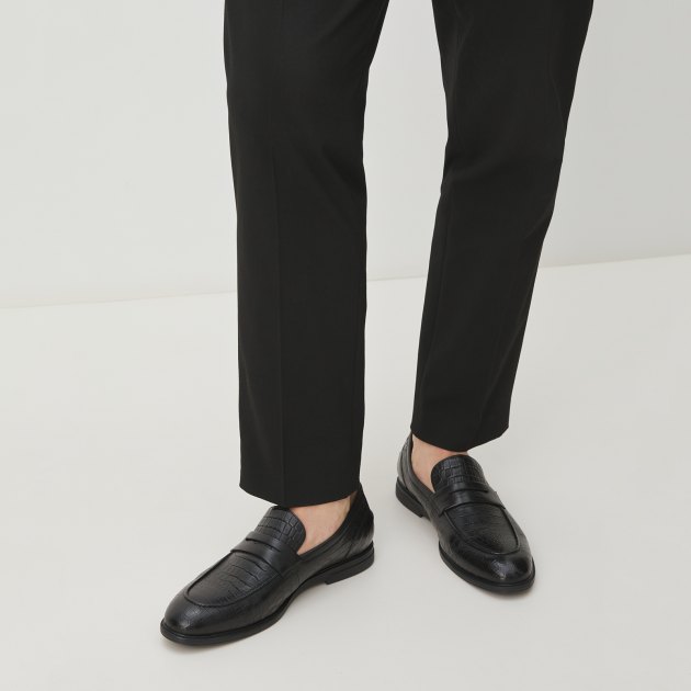 Мужские лоферы TENDANCE, Артикул TT2025-387, черный | 4056644. Ракурс 2