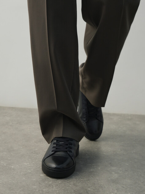 Мужские высокие кеды TENDANCE, Артикул TTFY6509R-02, темно-синий | 4058969. Ракурс 7