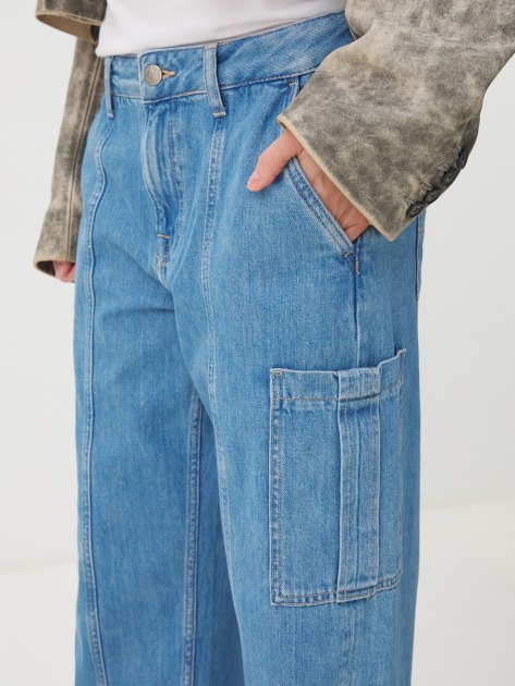 Женские джинсы карго PEPE JEANS LOOSE ST JEANS HW WORKER, Артикул PL204715, сине-голубой | 4059450. Ракурс 3 Женские джинсы карго PEPE JEANS LOOSE ST JEANS HW WORKER, Артикул PL204715, сине-голубой | 4059450. Ракурс 3