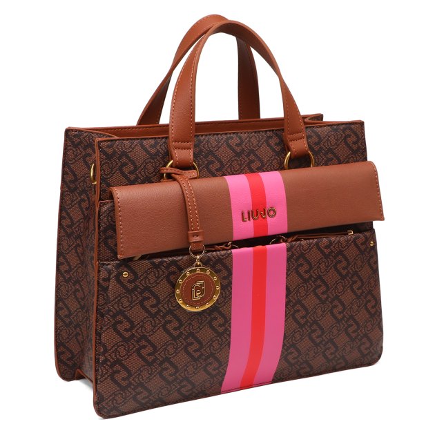 Женский тоут LIU∙JO, Артикул AXX032, коричневый | 4059636. Ракурс 2