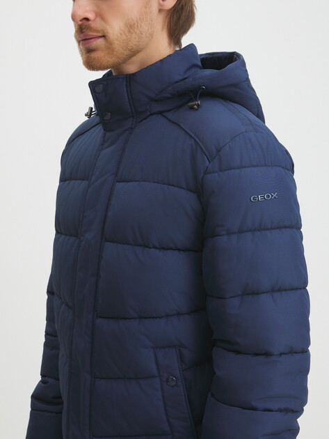 Мужской пуховик GEOX M LEITAN, Артикул M4628C, синий | 4059824. Ракурс 3