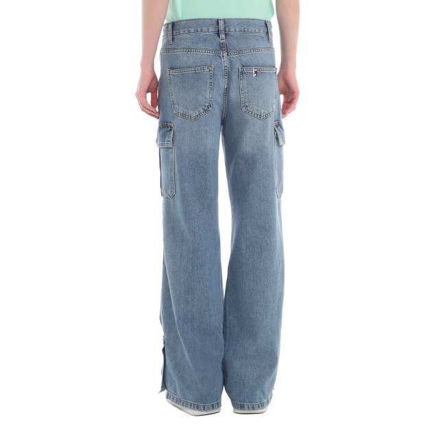 Женские джинсы карго LIU∙JO CARGO ZIP L.W., Артикул UA4088DS059, голубой | 4060807. Ракурс 5