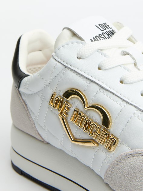Женские кроссовки LOVE MOSCHINO DAILY RUNNING, Артикул JA15194G, белый | 4061177. Ракурс 6