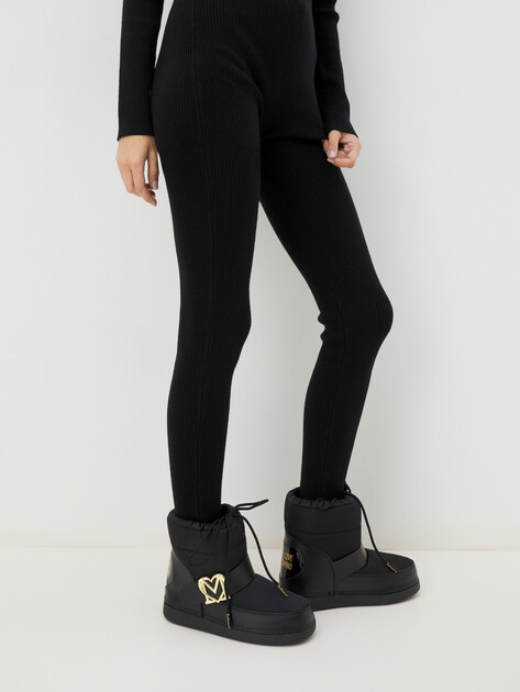 Женские дутики LOVE MOSCHINO SKI BOOT, Артикул JA24062G, черный | 4061230. Ракурс 2