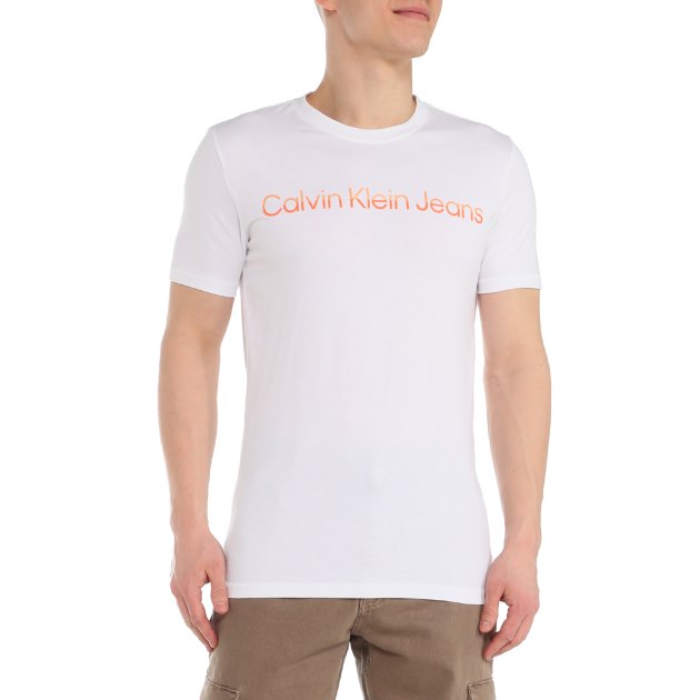 Мужская футболка CALVIN KLEIN JEANS ISTITUTIONAL TEE, Артикул J322511, белый | 4062840. Ракурс 2