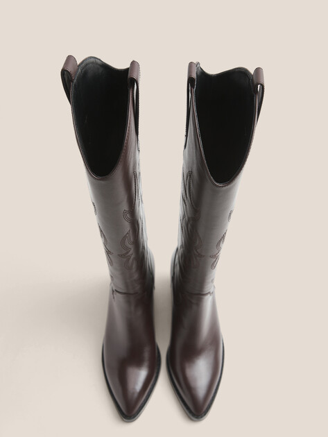 Высокие казаки TENDANCE, Артикул TW-A38-90, темно-коричневый | 4063085. Ракурс 5