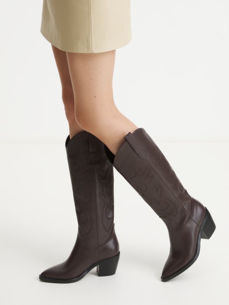 Высокие казаки TENDANCE, Артикул TW-A38-90, темно-коричневый | 4063086. Ракурс 2