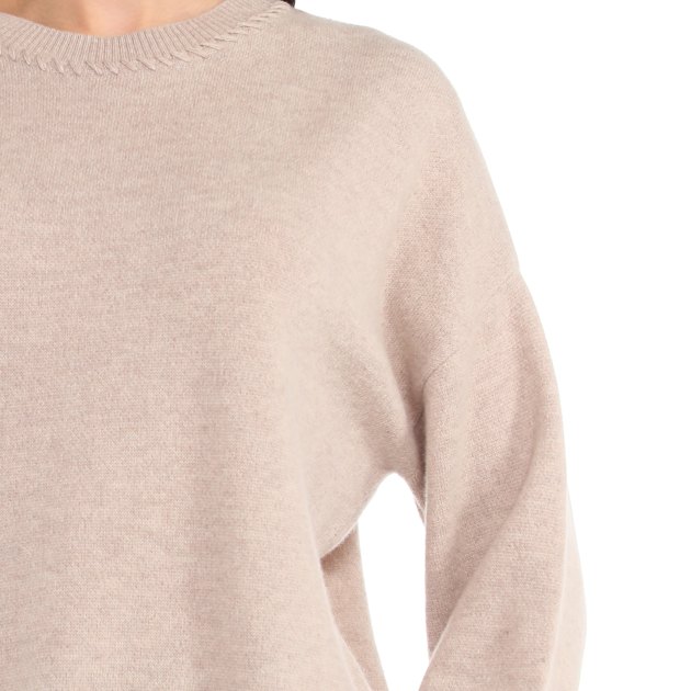 Женский джемпер MAISON DAVID, Артикул 10YR17, серо-бежевый | 4064261. Ракурс 3