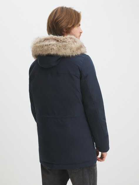 Мужской пуховик GEOX M NORWOLK, Артикул M4628F, темно-синий | 4064348. Ракурс 4