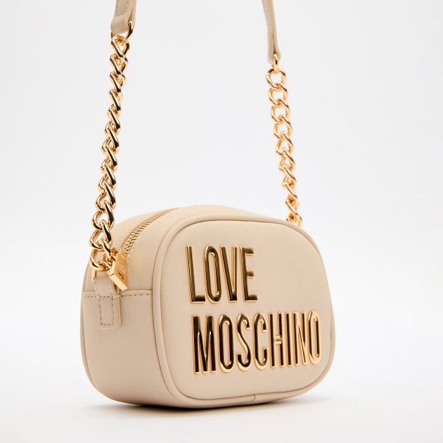 Кросс-боди LOVE MOSCHINO BOLD LOVE, Артикул JC4026PP FW24, светло-бежевый | 4064979. Ракурс 3