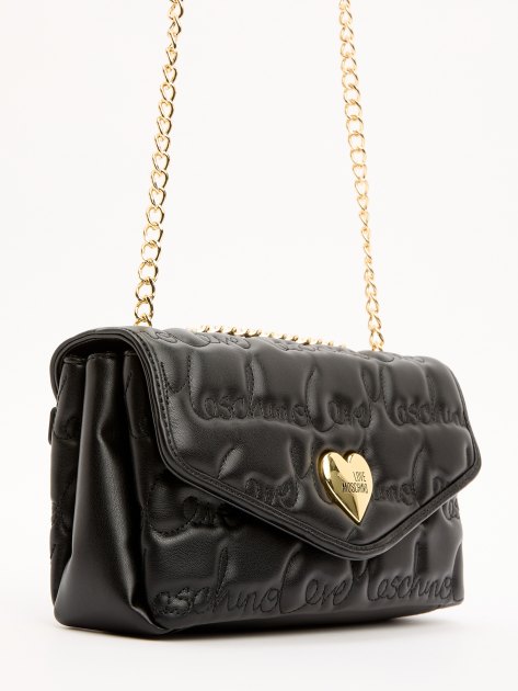 Кросс-боди LOVE MOSCHINO LOVESONG, Артикул JC4125PP FW24, черный | 4064991. Ракурс 3 Кросс-боди LOVE MOSCHINO LOVESONG, Артикул JC4125PP FW24, черный | 4064991. Ракурс 3