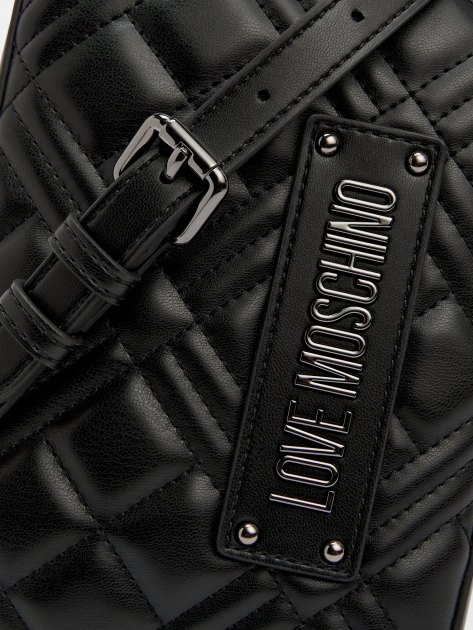 Кросс-боди LOVE MOSCHINO QUILTED BAG, Артикул JC4150PP FW24, черный | 4065001. Ракурс 4