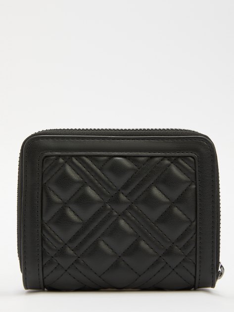 Женский кошелёк LOVE MOSCHINO SLG QUILTED, Артикул JC5634PP FW24, черный | 4065009. Ракурс 2