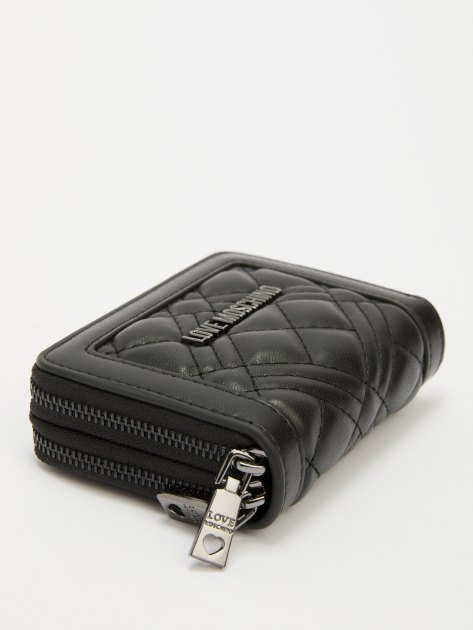 Женский кошелёк LOVE MOSCHINO SLG QUILTED, Артикул JC5635PP FW24, черный | 4065013. Ракурс 3 Женский кошелёк LOVE MOSCHINO SLG QUILTED, Артикул JC5635PP FW24, черный | 4065013. Ракурс 3