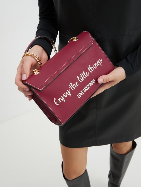 Кросс-боди LOVE MOSCHINO SMART DAILY BAG, Артикул JC4073PP, вишневый | 4065038. Ракурс 7 Кросс-боди LOVE MOSCHINO SMART DAILY BAG, Артикул JC4073PP, вишневый | 4065038. Ракурс 7