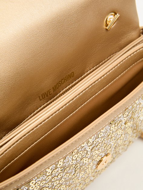 Клатч LOVE MOSCHINO SMART DAILY BAG, Артикул JC4143PP, золотой | 4065083. Ракурс 6