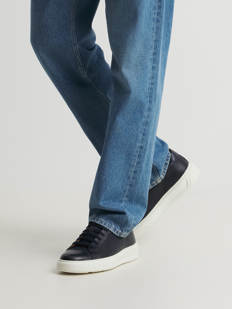 Мужские кеды DINO BIGIONI, Артикул DB1980-1, темно-синий | 4070027. Ракурс 2