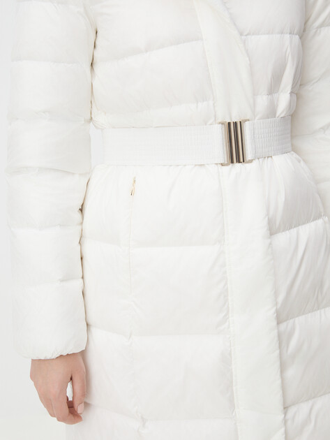 Женский пуховик GEOX W PHEBY, Артикул W4626V, белый | 4070669. Ракурс 3