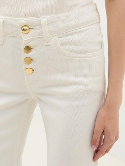 Женские джинсы кюлоты CAFE' NOIR JEANS, Артикул C7JJ0135, белый | 4070750. Ракурс 3 Женские джинсы кюлоты CAFE' NOIR JEANS, Артикул C7JJ0135, белый | 4070750. Ракурс 3