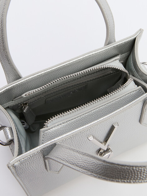 Женская сумка VALENTINO DIVINA, Артикул VBS1R415G, серебряный | 4070950. Ракурс 4 Женская сумка VALENTINO DIVINA, Артикул VBS1R415G, серебряный | 4070950. Ракурс 4